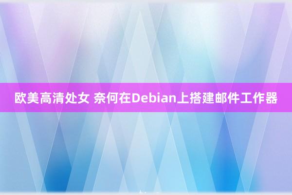 欧美高清处女 奈何在Debian上搭建邮件工作器