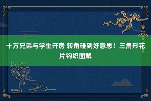 十方兄弟与学生开房 转角碰到好意思！三角形花片钩织图解